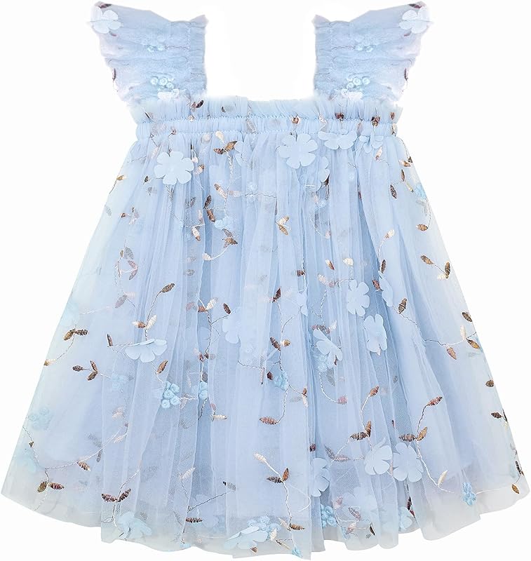 AGQT Baby Girls Tutu Dress Tulle Sundress Size 9M-5T