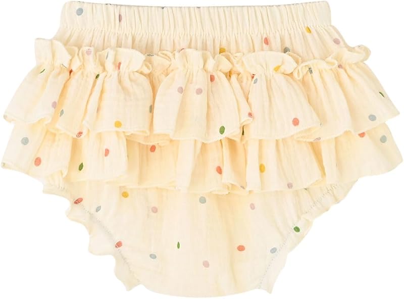 Enfants Chéris Baby Ruffle Bloomers 100% Cotton Muslin Diaper Covers for Girls 6 Months - 3 Years