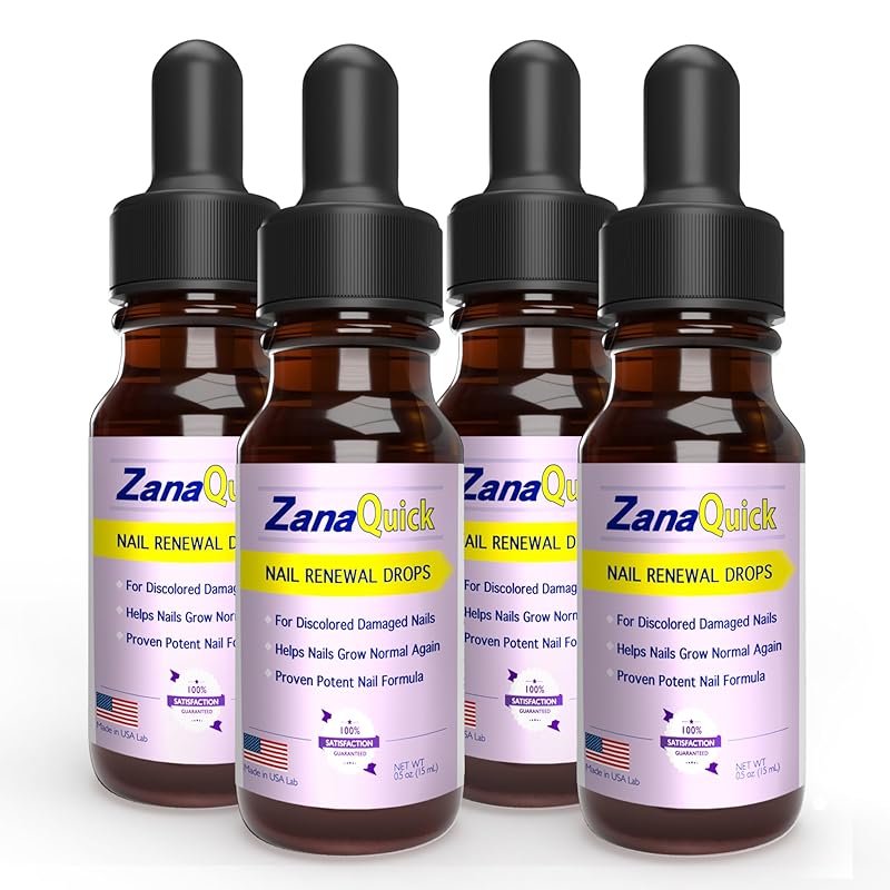 ZanaQuick Extra Strength Toenail & Fingernail Repair Drops - Nail Care Renewal for Thick, Damaged & Discolored Nails - 2 Pack