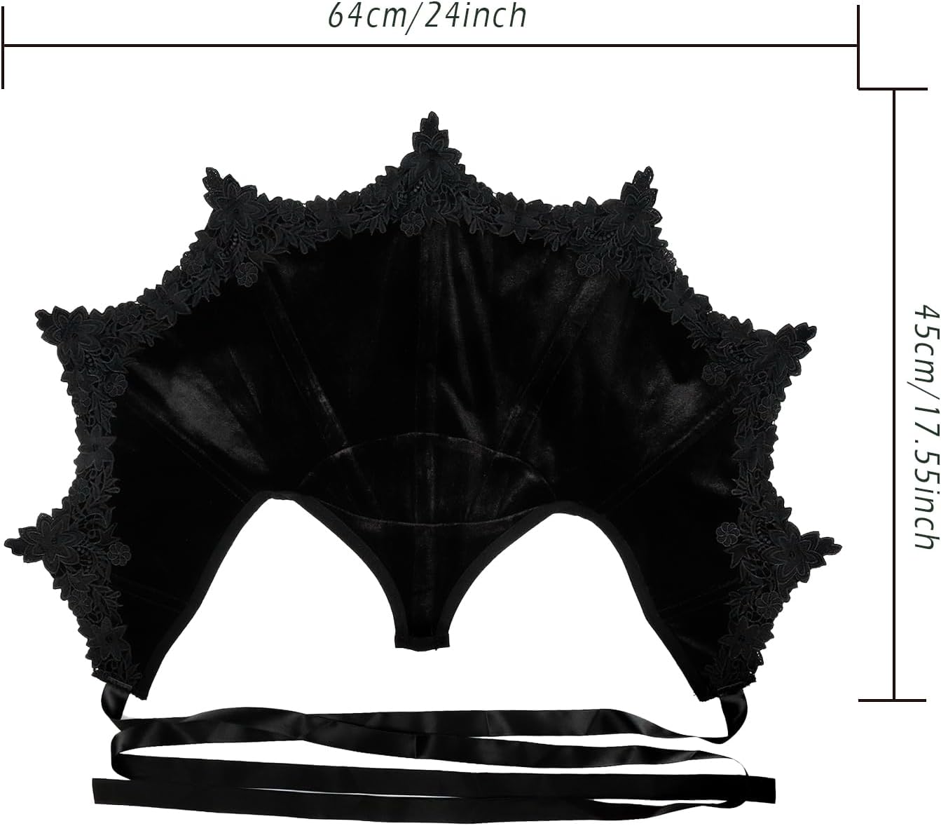 Joukavor Velvet Victorian Collar Women Gothic Vampire Neck Collar for Cosplay