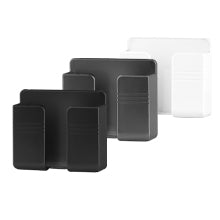 CEI&BPY 2Pcs Phone Holder Wall Mounted, Phone Stand with Self Adhesive. Phone Holder for RV Charging.Compatible with iPhone and Android (2Pack-White)