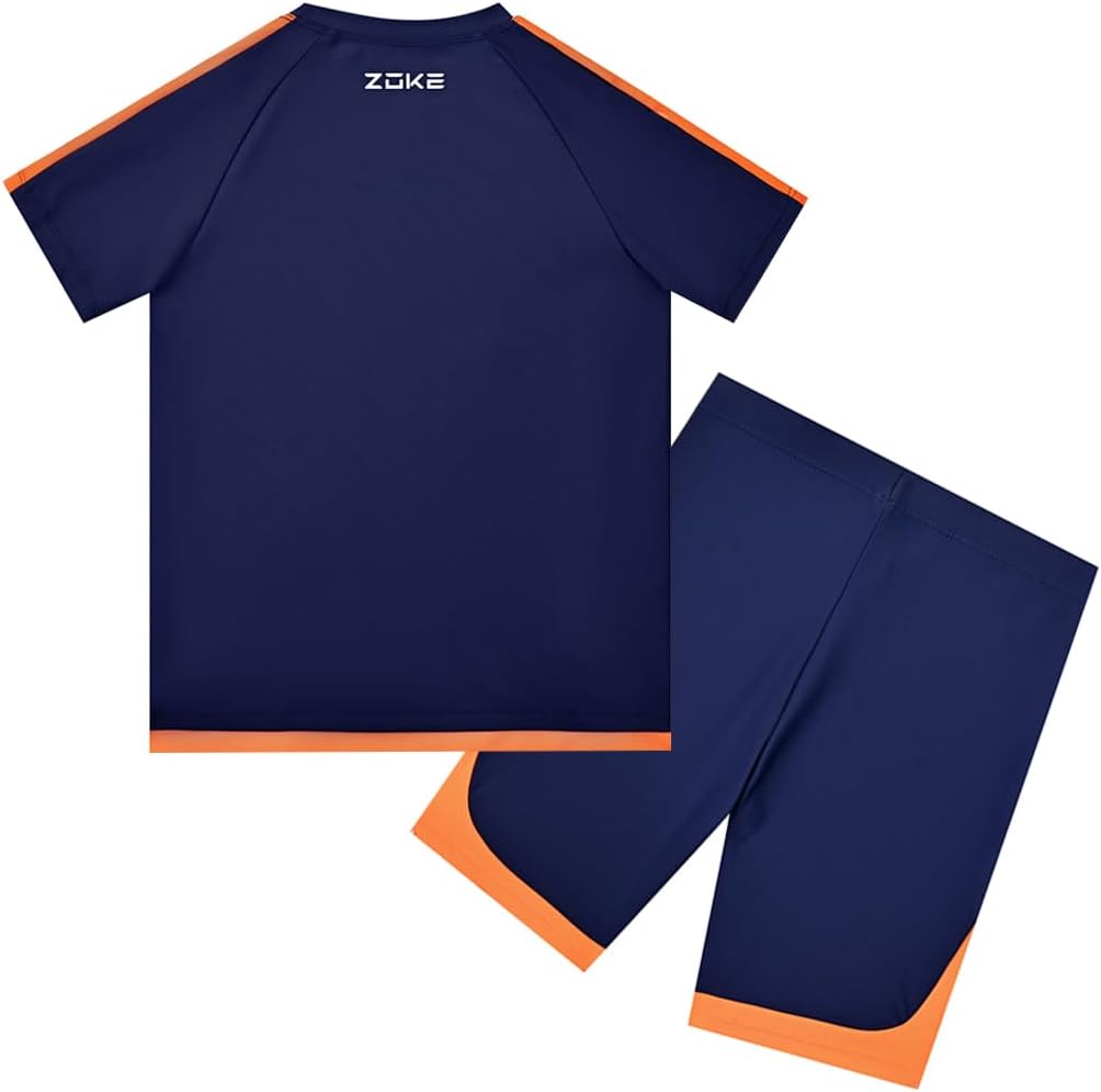 karrack Boys Two Piece Rash Guard Swimsuit Kid Water Sport Short Swimsuits UPF 50+ Sun Protection Bathing Suits