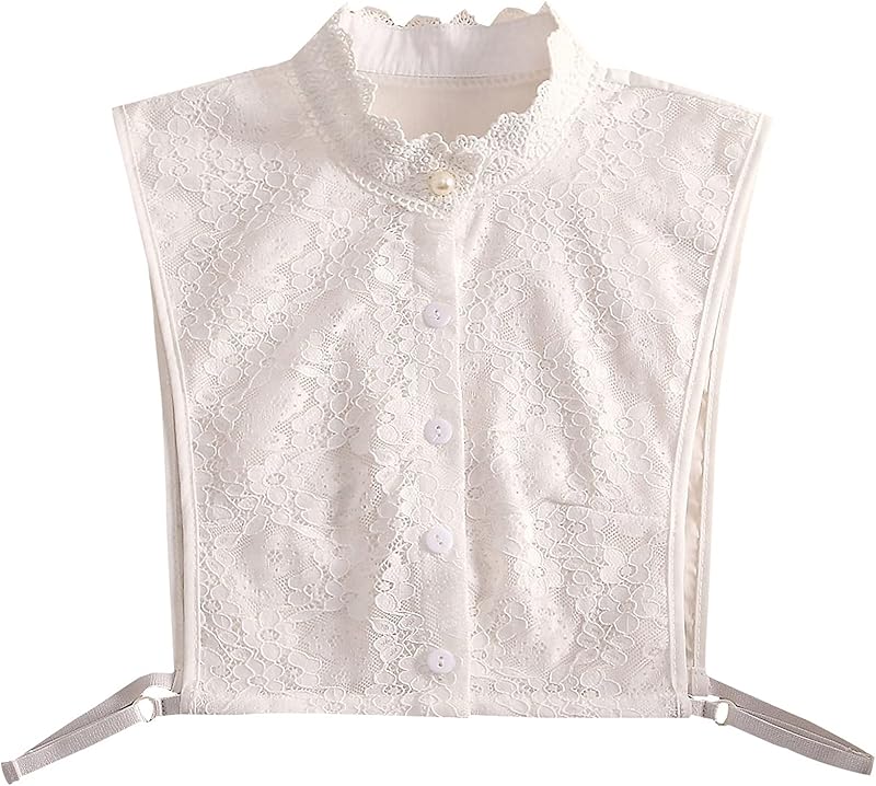 Fake Collar, Women Detachable Dickey Collar False Collar for Dresses Blouse Sweater