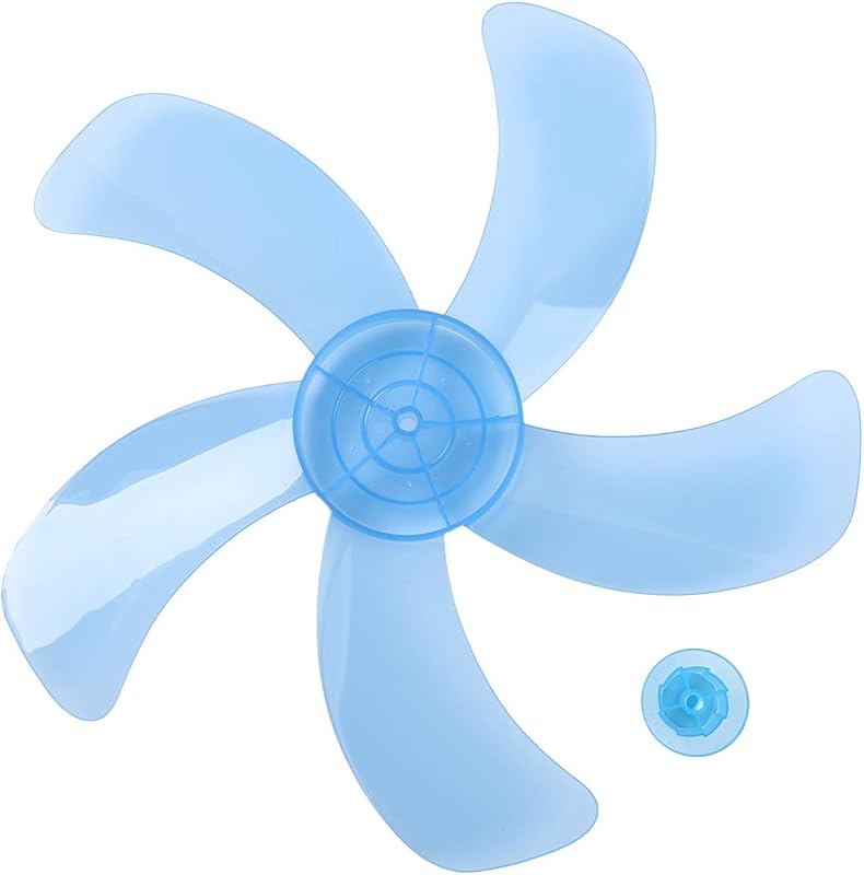Plastic Fan Blade Replacement for Standing Pedestal Fan Table Fanner General Accessories with Nut Cover Type B 14 Inch