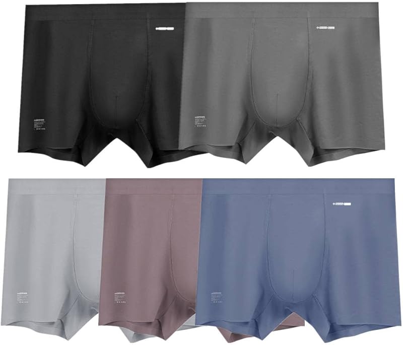 Premium Men's Naked Feeling Air Micro Modal Boxer Briefs - Softer Than Cotton-Athleisure Mens Underwear Trunks
