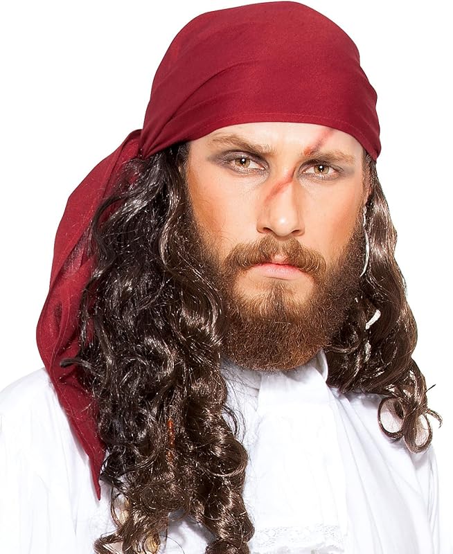 ThePirateDressing Pirate Medieval Renaissance Halloween Costume Linen Triangle Bandana