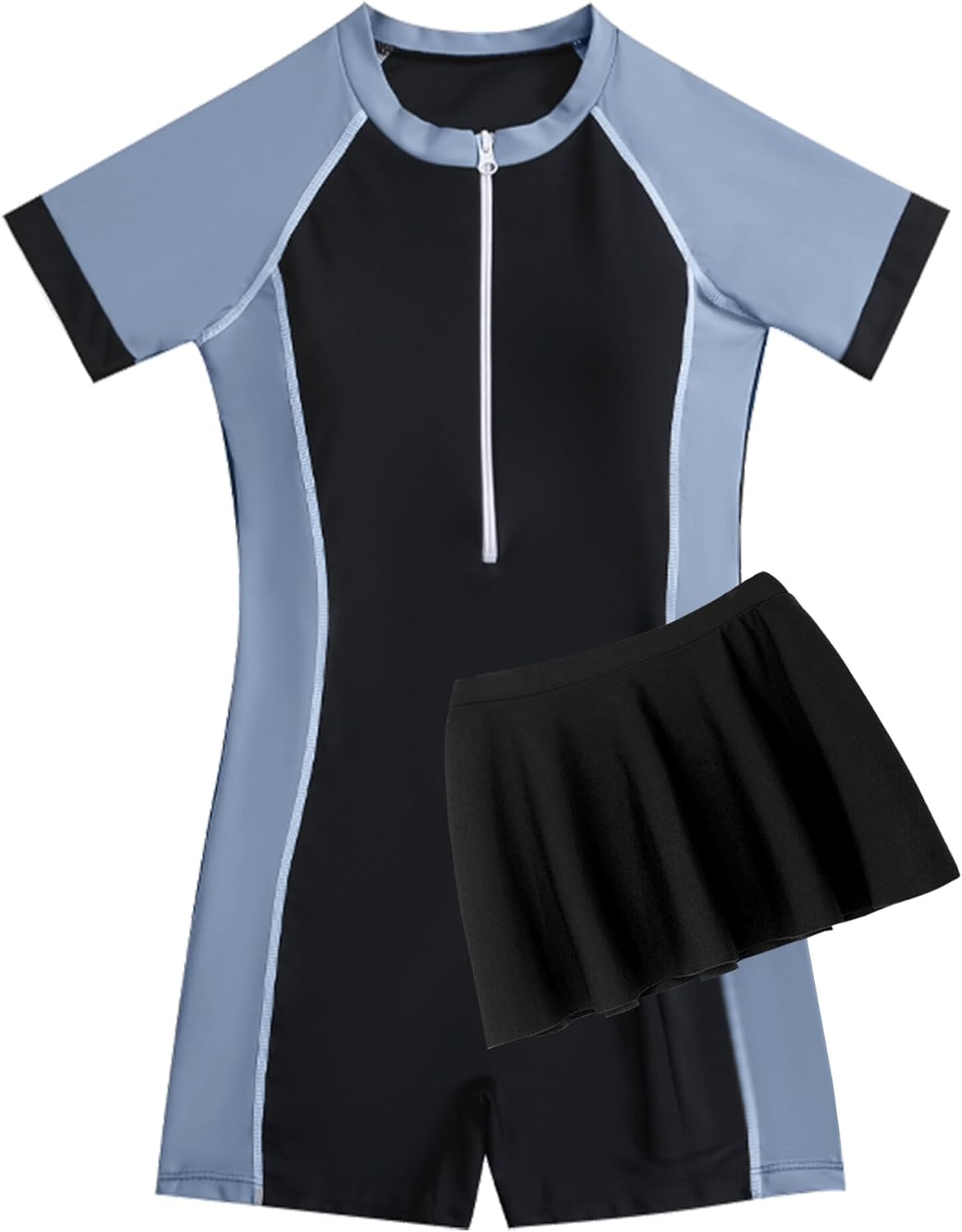 Happy Cherry Girls Rash Guard Swimsuit Modest Swim Set UPF 50 Bathing Suit Beach Swimwear 6-16 Years