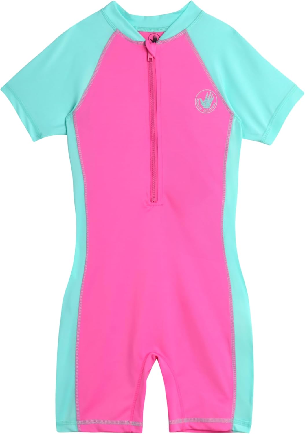 Body Glove Kids Swimsuits - UPF 50+ Short Sleeve One Piece Rashguard Bathing Suit for Girls and Boys (Sizes: 2T-12)