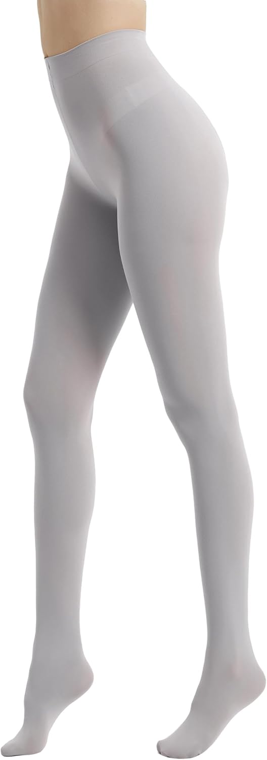 80D Semi Opaque Tights for Women Stretchable High Waist Womens Stockings Soft Pantyhose with 20+ Colors