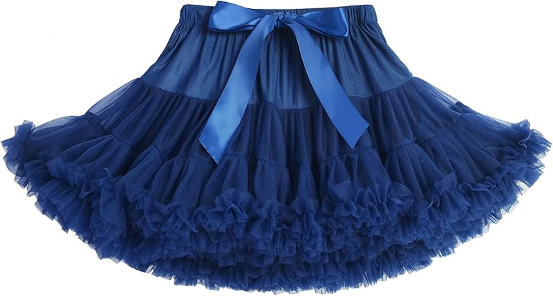 Petticoat Skirt for Girls Tutu Skirt Princess Fluffy Soft Tulle Ballet Birthday Party Pettiskirt Half Slips Dance Underskirt