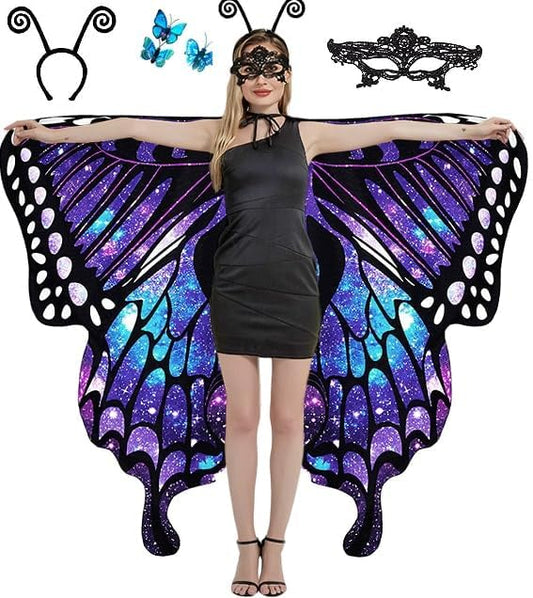 Dual Sided Butterfly Costumes for Women,Part Halloween Butterfly Wings Adults costume 2024