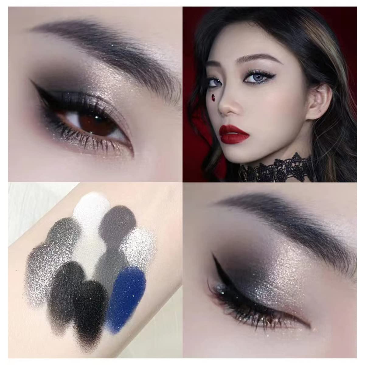 12 Color Eyeshadow Stick Set, Long Lasting 24 Hour Eyeshadow Palette, Waterproof & Sweat-proof, Hypoallergenic, Highlighter Eye Liner, Multi-dimensional Eyes Look