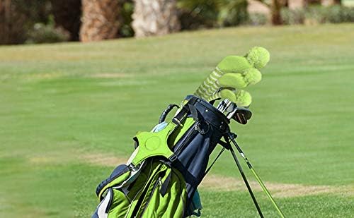 Scott Edward Golf Headcovers for Woods Set of 3 Fits Well Driver(460cc) Fairway Wood and Hybrid(UT) The Perfect Change for Golf Bag Classic Striped Style