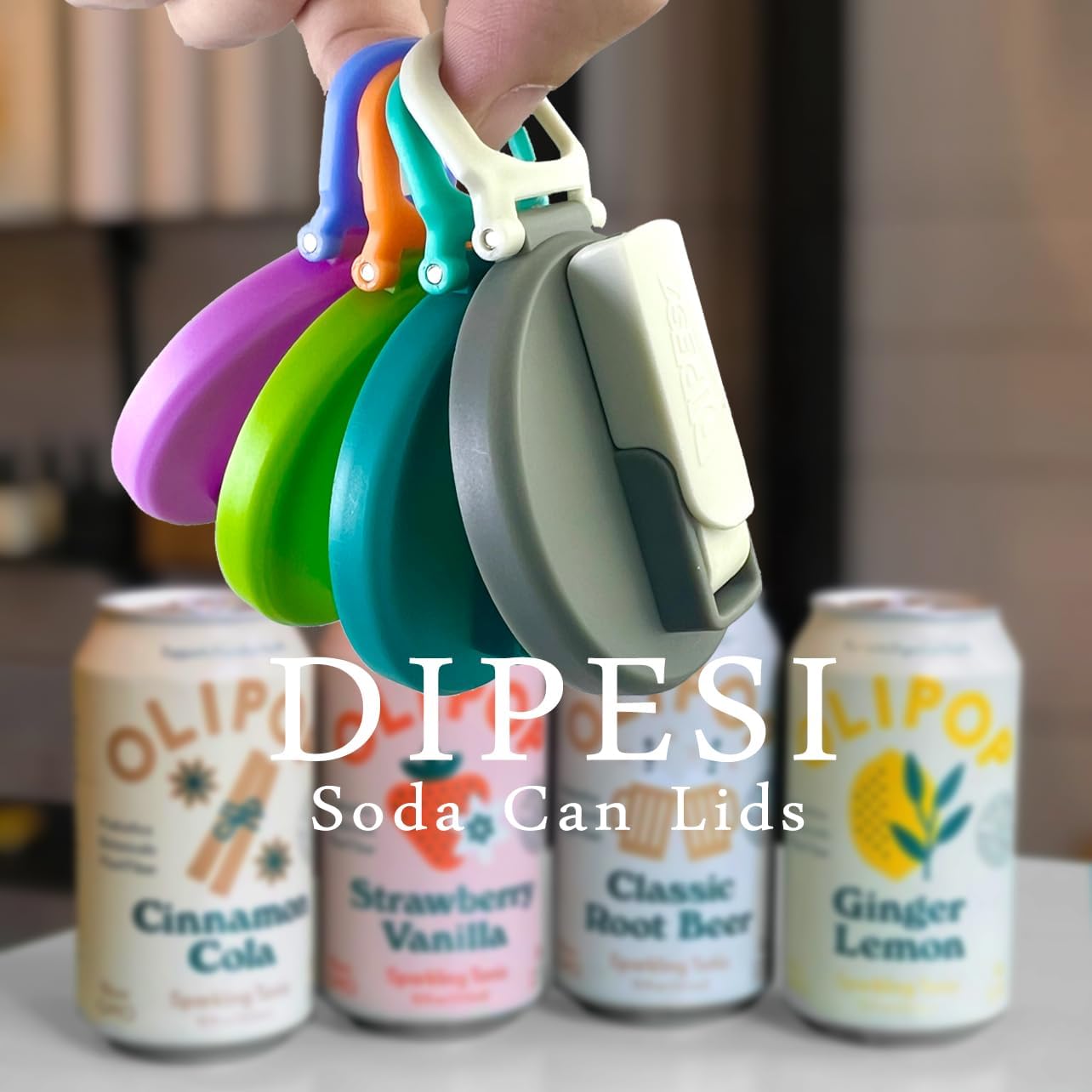 6 pack 6 color Soda Can Lids with Straws, Reusable Silicone Straws Soda Can Covers, BPA-Free,Airtight Seal, Easy to Use, Prevents Spills, Fits Standard Cans. (Colour mixture)