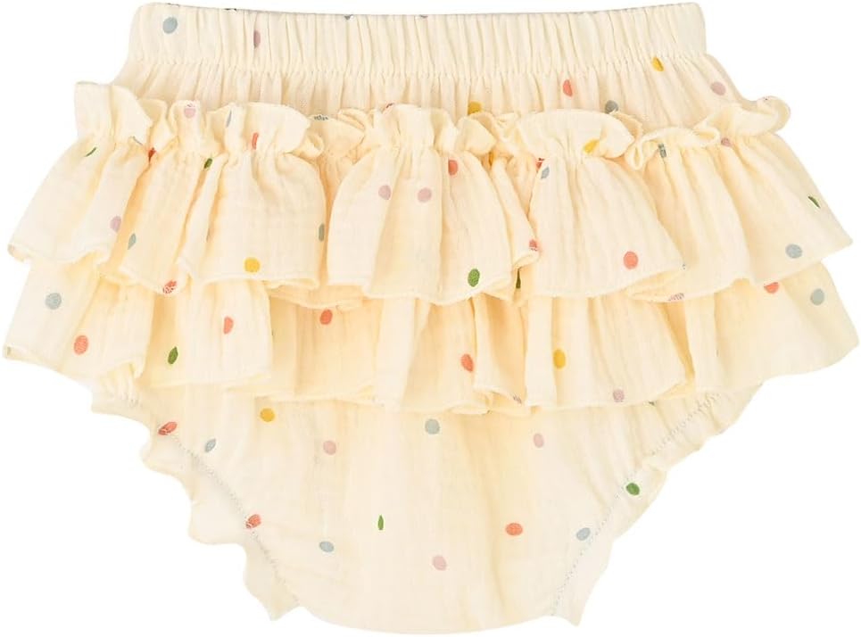 Enfants Chéris Baby Ruffle Bloomers 100% Cotton Muslin Diaper Covers for Girls 6 Months - 3 Years