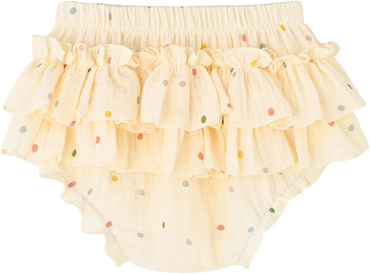 Enfants Chéris Baby Ruffle Bloomers 100% Cotton Muslin Diaper Covers for Girls 6 Months - 3 Years