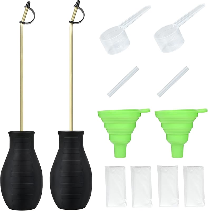 Diatomaceous Earth Duster, Powder Sprayer, Garden Duster Applicator Dispenser with Long Plastic Tube for Organic Gardening Agricultural Supplies for Diatomaceous Earth & Other Home Powder Applications