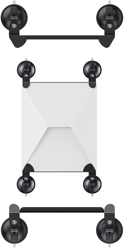 Starlink Mini Car Mount and Car Mounting Kit, Starlink Mini Mount with Strong Suction Cups and Dual Slots for Secure Sunroof/Front/Rear Window Installation, Suitable for Travel Internet