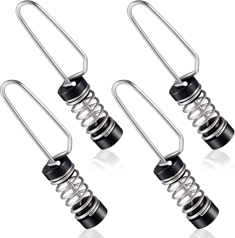 Moxweyeni Boat Flag Clips Stainless Steel Marine Flag Clips for Halyards Outrigger Lines Antennas Stern Lights Flagpole Rope Fishing