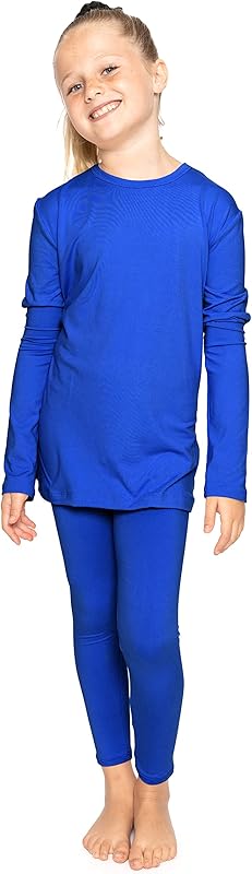 STRETCH IS COMFORT Oh So Soft Youth Girls Long Sleeve Crew and Leggings Set, Includes Top and Bottom
