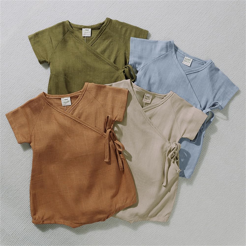 Unisex Baby Toddler Bodysuit Short Sleeve Romper T-Shirt Onesie Neutral Clothes