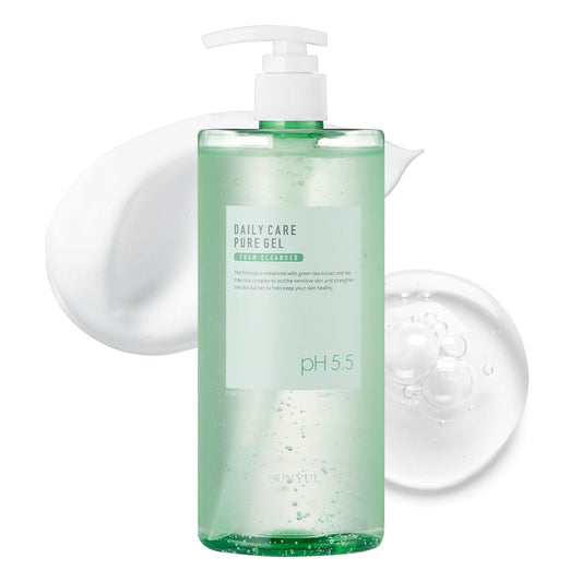 EUNYUL Daily Care Pure Gel Foam Cleanser 17.3 fl. Oz. pH 5.5 Gel with Pump type Large Size Face Wash - TrendyLookz