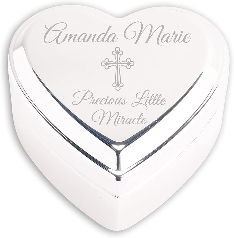 Cherished Moments Silver Toned Heart Shaped Jewelry Keepsake Box for Jewelry, Trinkets or Special Treasures