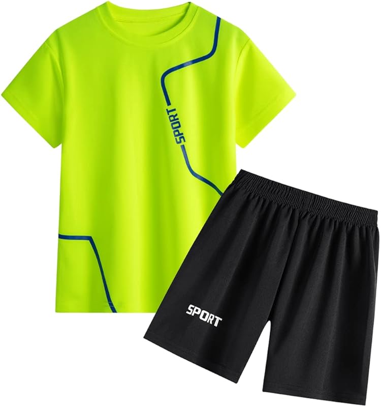 Jingle Bongala Short Sleeve Athletic T-Shirt & Shorts Outfit Set