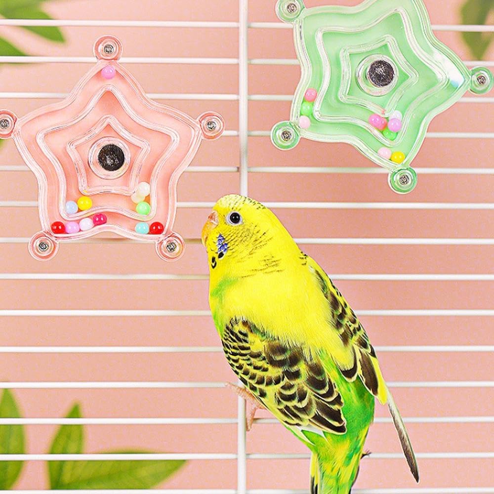 DIANX インコ おもちゃ Birdおもちゃ Chewむおもちゃ Rotationおもちゃ ヒトデのShape ChewむToy Training Educational Toys かじる ストレスResolve Rotating Toy オウム オカメインコ セキセイインコ Little Birdおもちゃ 1Each piece