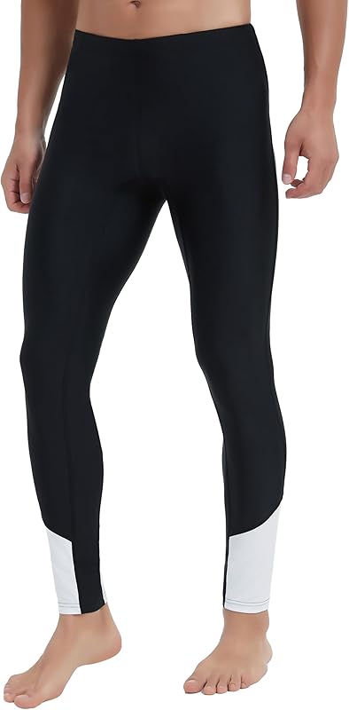 Ubestyle UPF 50+ Men's Active Surfing Water Leggings Swim Pants Swim Tights Beach Pants Sun Protective