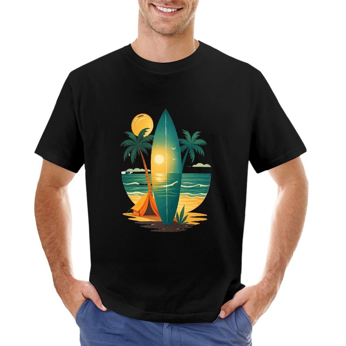 ,Men's Cotton Short-sleeved T-shirt, Breathable Loose-fitting Casual Summer Top, Suitable for Outdoor Activities and Daily Comfortable Wear,Men's T-shirt100%cottonz9ogjv2kl7vs