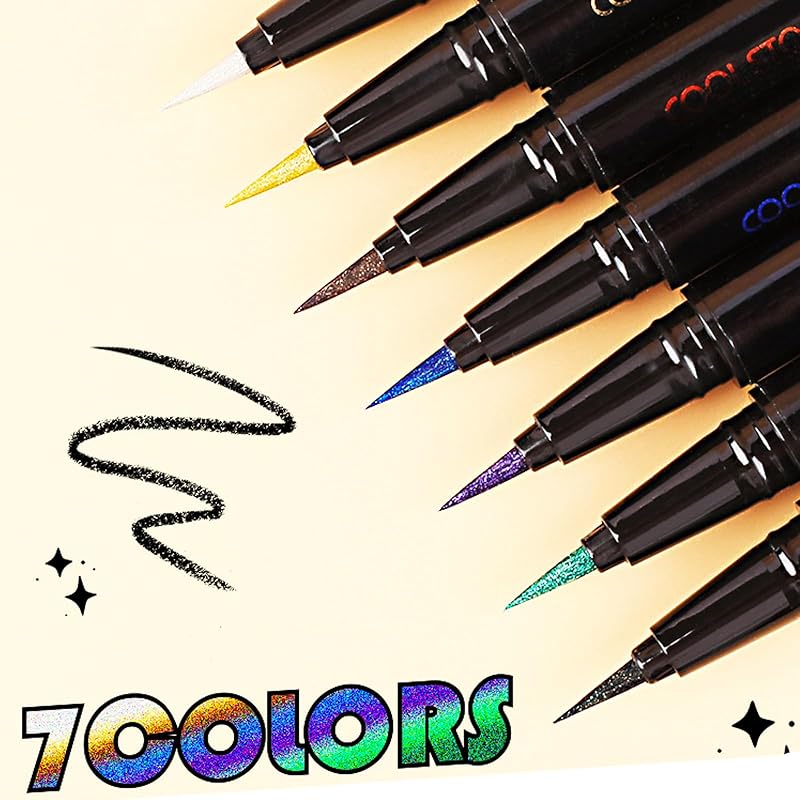 COOL STORY 12 Color Glossy Eyeliner Gel Pencil Eyebrow Pen Eye Makeup Waterproof Smudge Proof Long Lasting