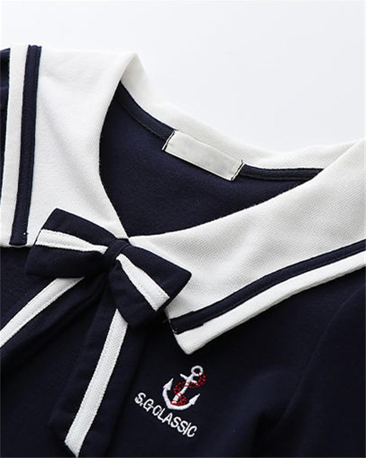 SANGTREE Girls Nautical Sailor Dresses School Uniform Casual Dress, 3-14 Years