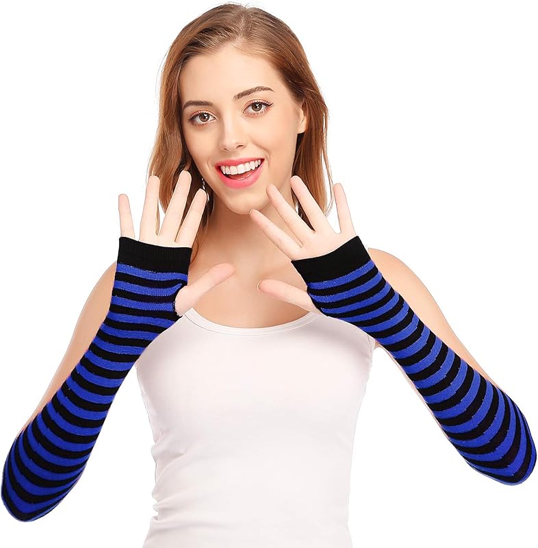 Bienvenu Punk Gothic Rock Long Arm Warmer Fingerless Gloves