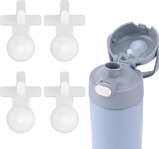4pcs Replacement Leak Stopper for Thermos Funtainer 16 Oz Stainless Steel Vacuum Insulated Bottle, Spill Stopper Water Bottle Lid Seal Plug Replacement Parts Accessories for Thermos Funtainer
