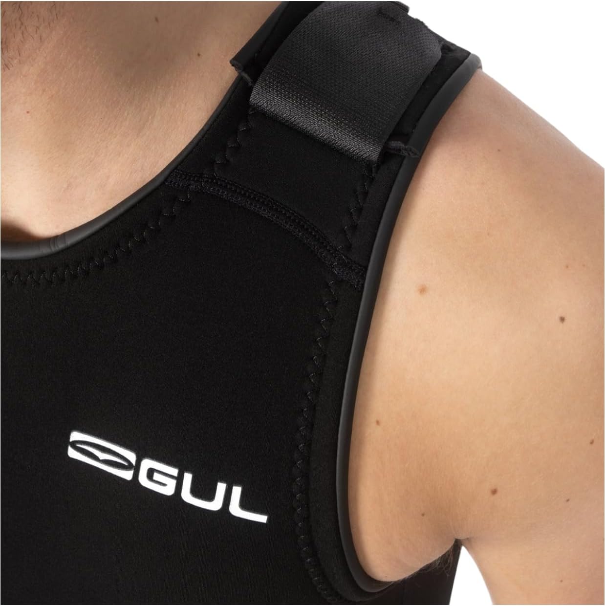 Mens Response 3/2mm Flatlock Short John Wetsuit - Black - Easy Stretch