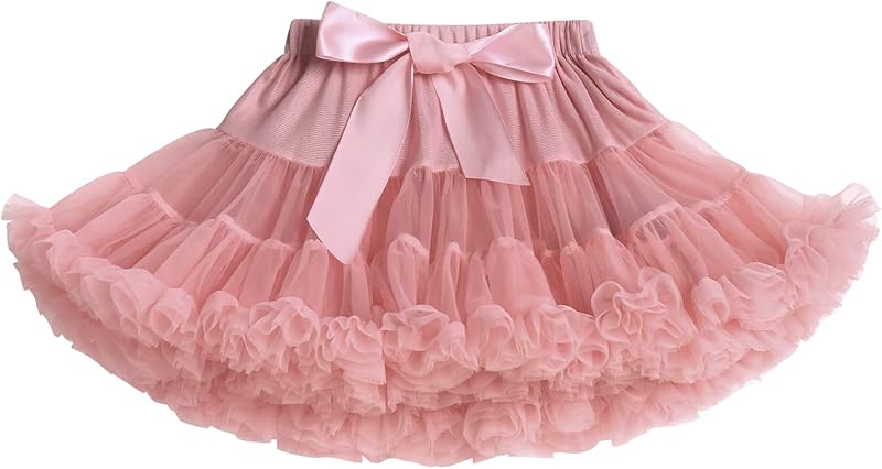 Petticoat Skirt for Girls Tutu Skirt Princess Fluffy Soft Tulle Ballet Birthday Party Pettiskirt Half Slips Dance Underskirt