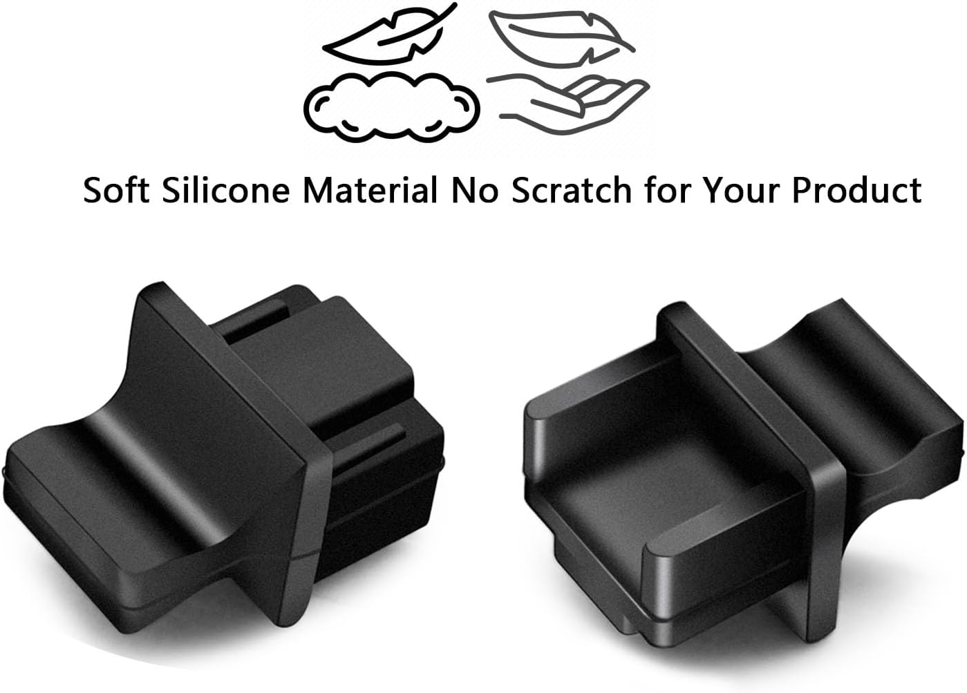 RJ45 Dust Covers Caps Ethernet LAN Port Protector Suitable for Network Swticher/Router/Hub/Cards/Computer/Copper Transceiver Module Silicone 20pcs/Pack