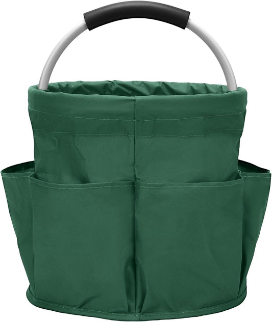 Multifunctional Folding Basket with Handles: Portable Picnic Baskets, Outdoor Beach Baskets, Garden Picking Baskets, Gift Baskets, Collapsible Bathroom Storage Baskets (Green)
