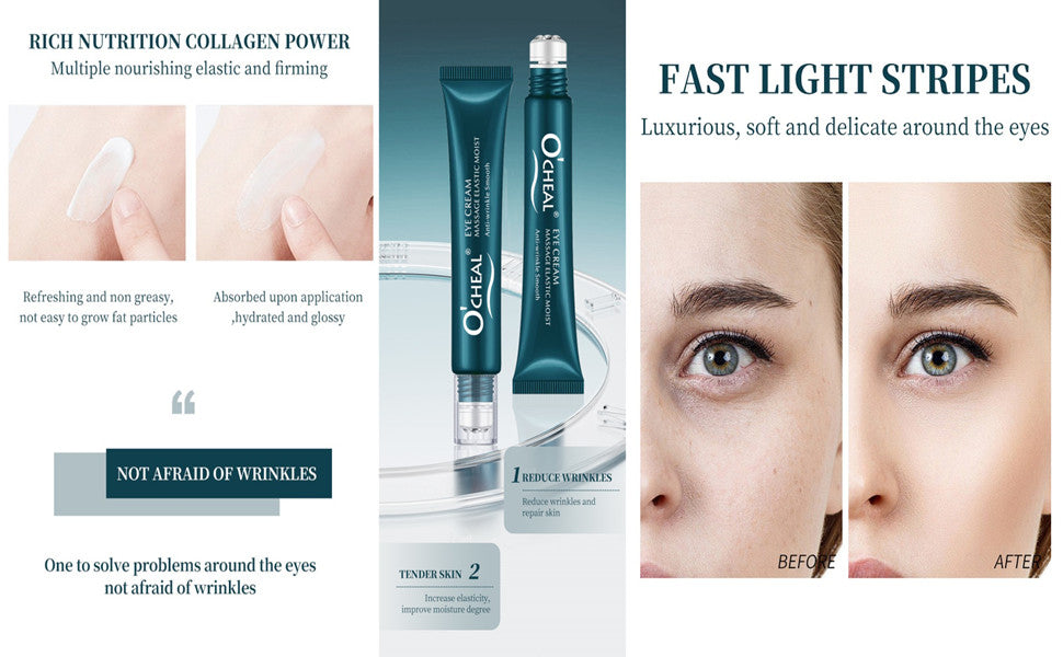 O’CHEAL Massage Eye Cream Lightening Dark Circles Firming Skin Instant Eye Repair Serum Stick for women Women Eyes Care