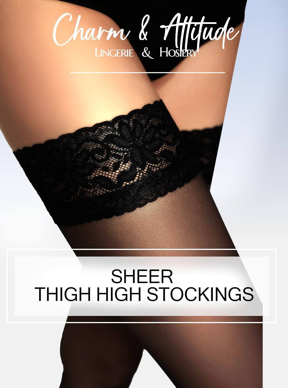 Charm and Attitude Thigh High Stockings for Women Sexy Pantyhose | Sheer Pantyhose Stockings for Women