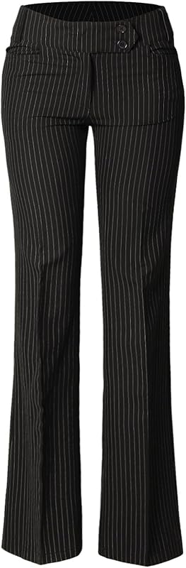Design by Olivia Women's Relaxed Boot-Cut Office Pants Trousers Slacks