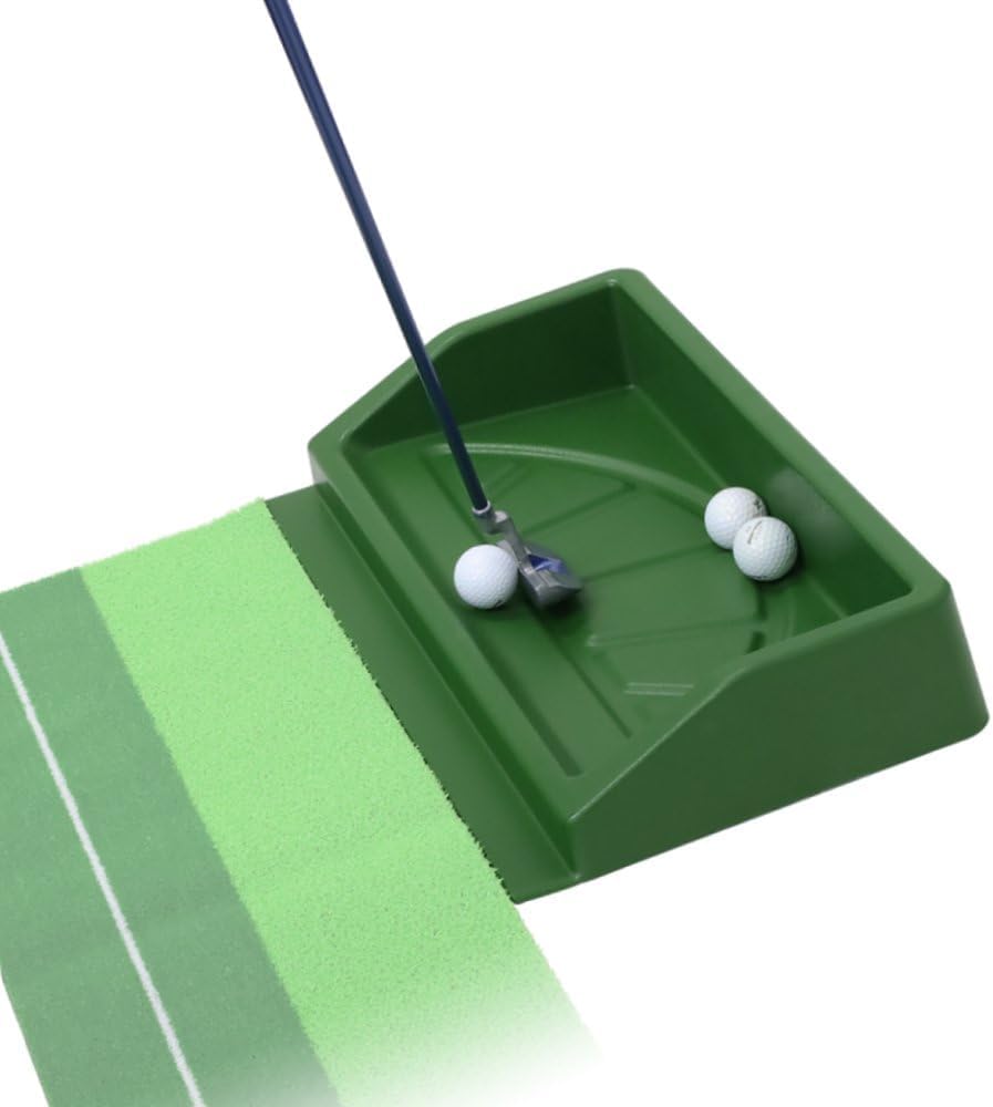 Golf Ball Tray for Practice Mat 100 Balls Large Capacity Heavy Duty ABS Holder for Indoor Outdoor Home Daily Training Men Gift