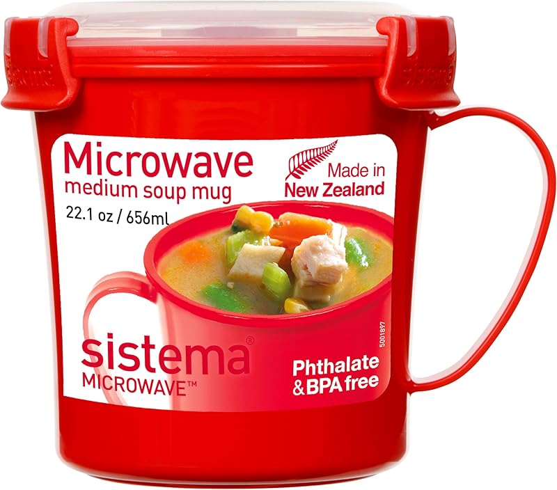 Sistema Microwave Steamer for Cooking Food and Vegetables with Steam Release Vent