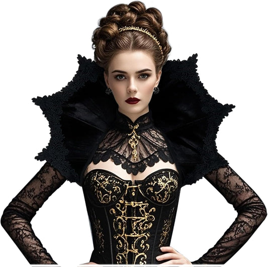Joukavor Velvet Victorian Collar Women Gothic Vampire Neck Collar for Cosplay