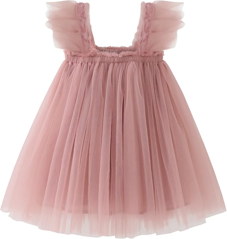 AGQT Baby Girls Tutu Dress Tulle Sundress Size 9M-5T