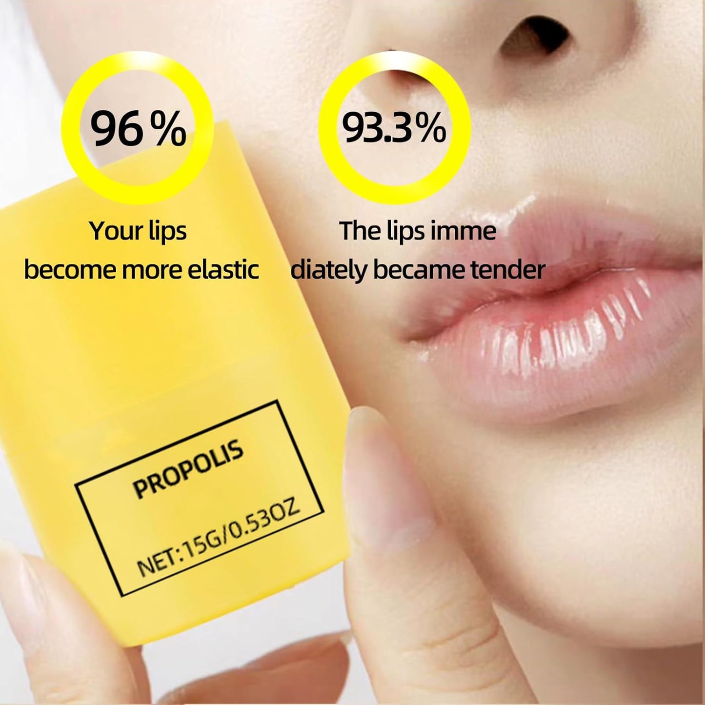 Honey Lip Butter, 12hrs Long-lasting Moisture, Gentle Exfoliation, Hygienic Twist Dispenser