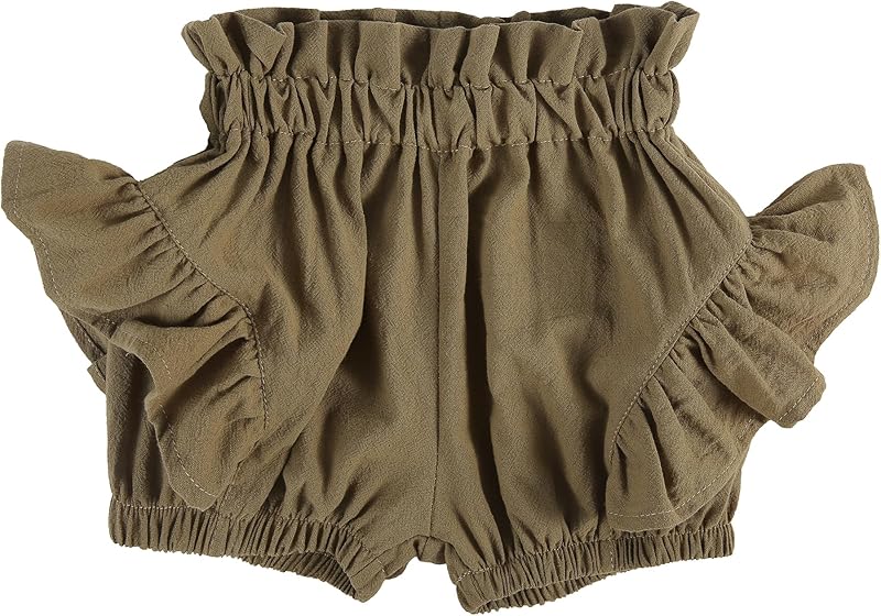 Baby Girls Ruffle Shorts Toddler Diaper Covers Little Girls Bottoms Bloomers Cotton Pants 3 Months-6T
