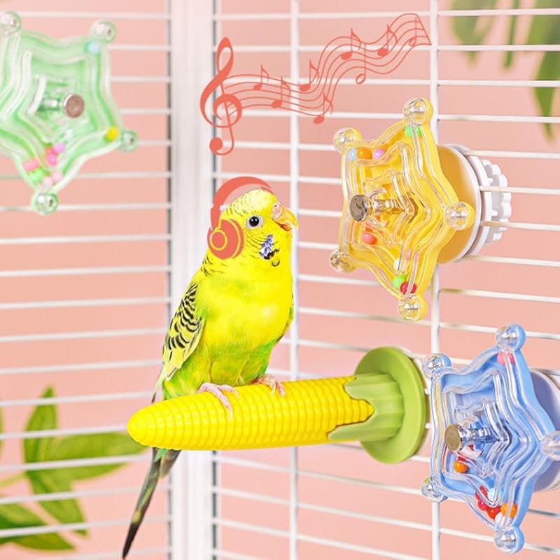 DIANX インコ おもちゃ Birdおもちゃ Chewむおもちゃ Rotationおもちゃ ヒトデのShape ChewむToy Training Educational Toys かじる ストレスResolve Rotating Toy オウム オカメインコ セキセイインコ Little Birdおもちゃ 1Each piece