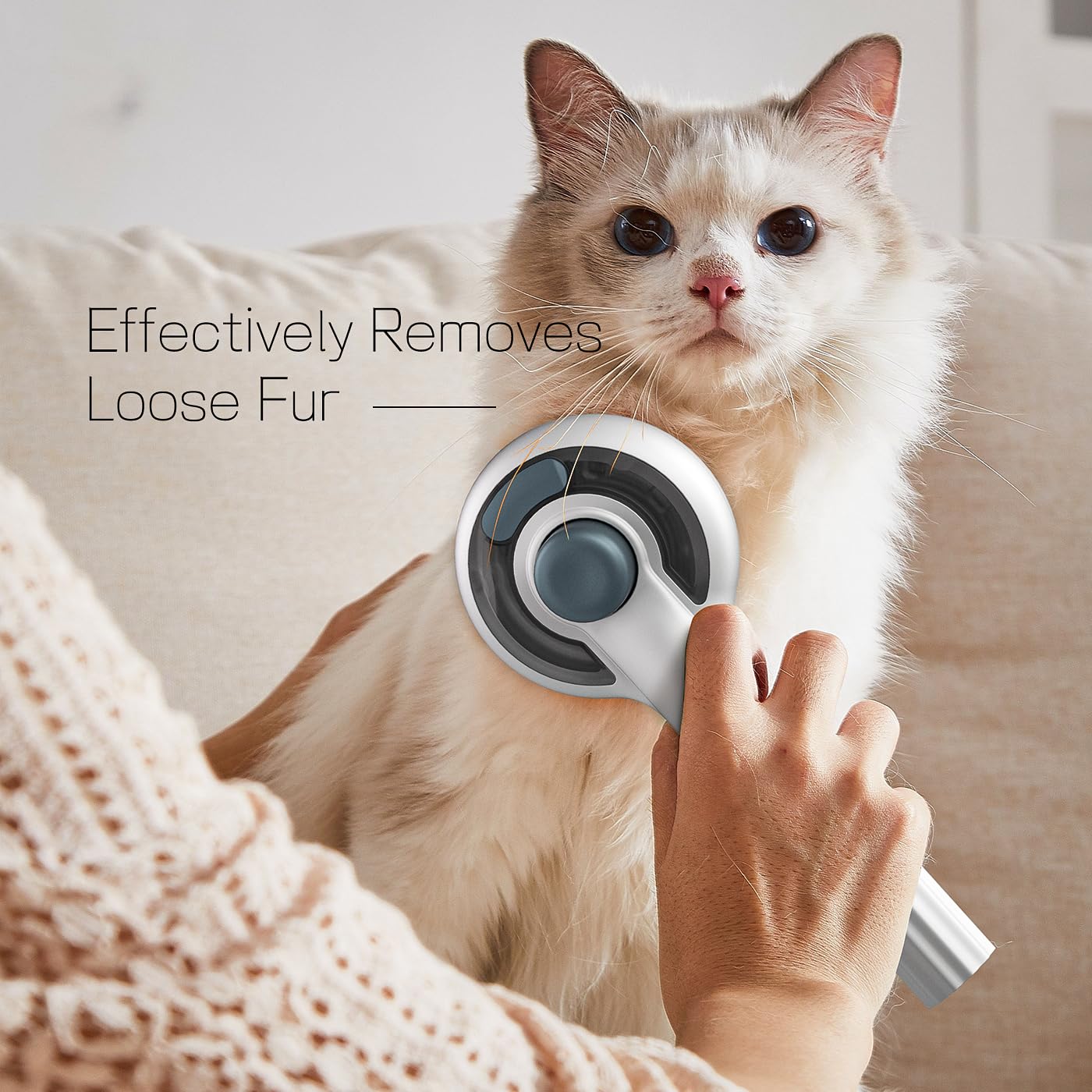Cat Steam Brush for Indoor Cats – 3-in-1 Grooming Tool with Water Spray, Self-Cleaning Hair Comb for Long & Short Haired Cats and Dogs